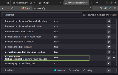 Proxy Settings in Firefox