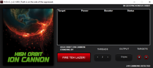 User interface of HOIC showing configuration options