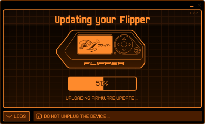 qFlipper update progess