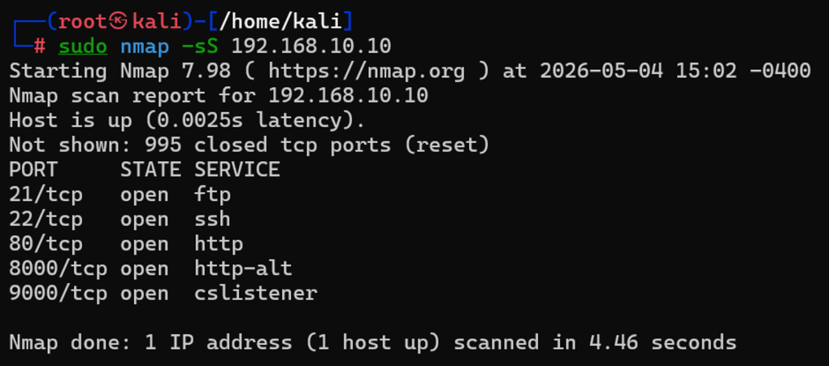 File:Nmap default scan.png - Embedded Lab Vienna for IoT & Security